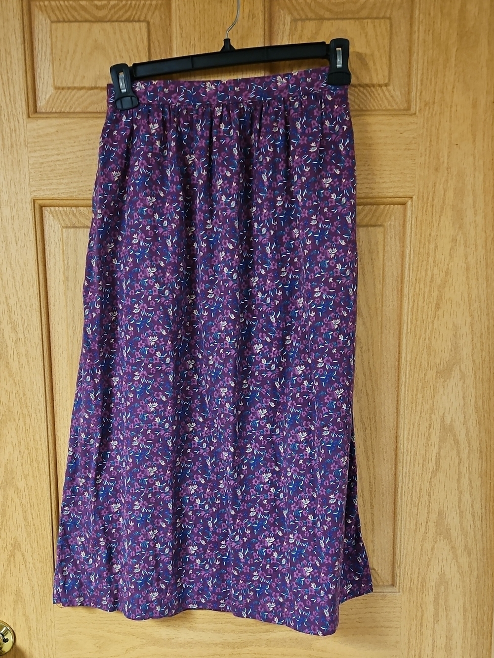 Vintage LL Bean Floral Midi Skirt